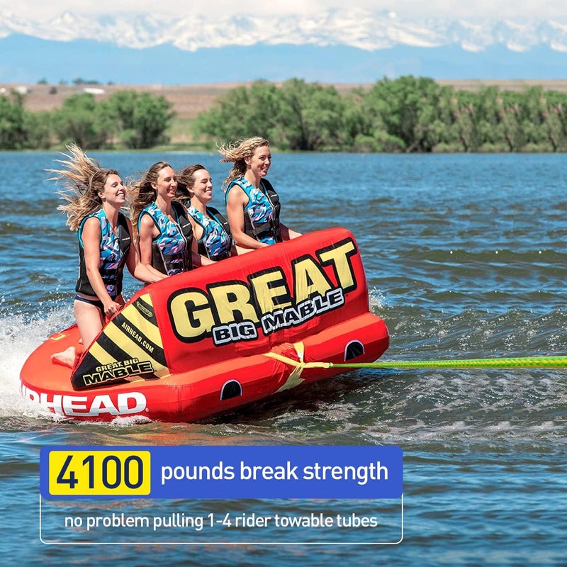 Botepon Tow Rope for Tubing, Tow Rope for Towable Tubes for Boating, Tow Rope for Pulling Tube with Pontoon Boat Jet Ski, 60ft - Image 2